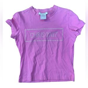 Christian Dior crystal embellished Tshirt